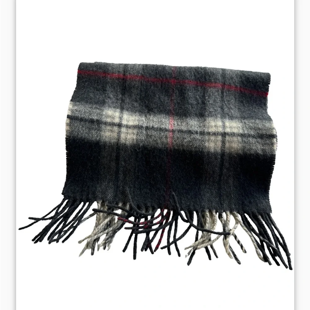 Unisex Cashmere plaid scarf 11”x51”